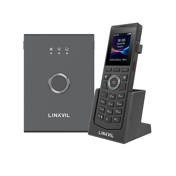 Fanvil Linkvil W710P DECT Phone System consisting of a base (W710D) and a handset (W610D), 2.0' 240×320 color screen, HD voice Fanvil Linkvil W710P DECT Phone System consisting of a base (W710D) and a handset (W610D), 2.0' 240×320 color screen, HD voice